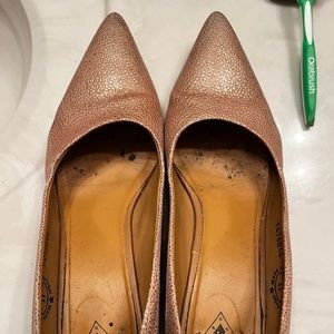 John Fluevog Effortless Bebe Block Heel Pump Rose Women Size 11